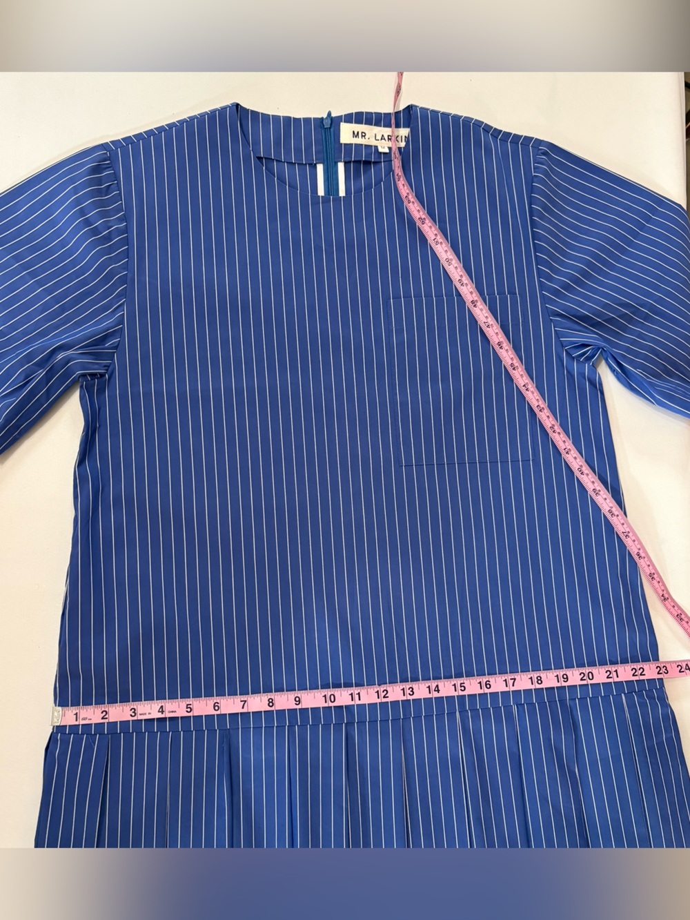 Mr. Larkin Mona dress in Admiral Blue size M, never worn, beautifully tailored - Picture 15 of 16